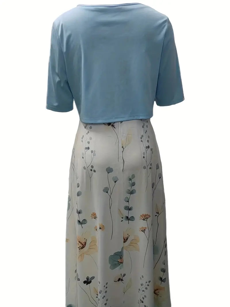 Women’s Dress Set – Floral 2-Piece Summer Set – Lily