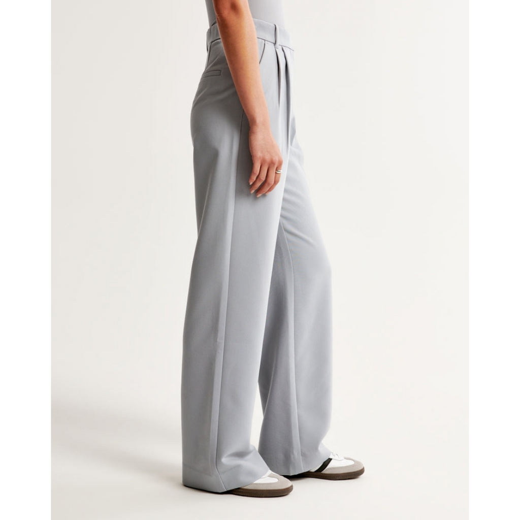 Women’s Pleated Wide Leg Pants - Relaxed Fit Tailored Trousers