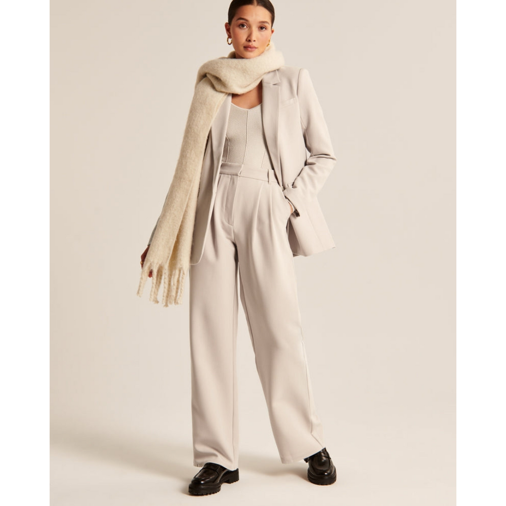 Women’s Pleated Wide Leg Pants - Relaxed Fit Tailored Trousers