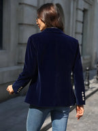 Women’s Classic Blazer – One-Button Tailored Fit - Sabina