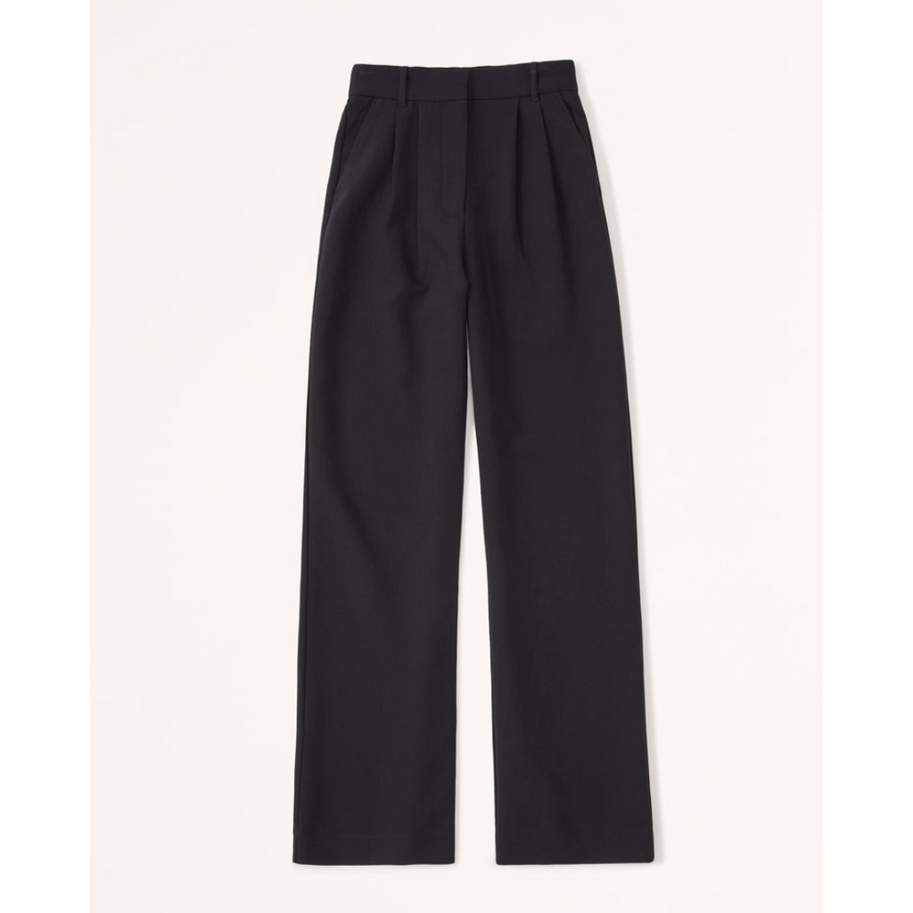 Women’s Pleated Wide Leg Pants - Relaxed Fit Tailored Trousers