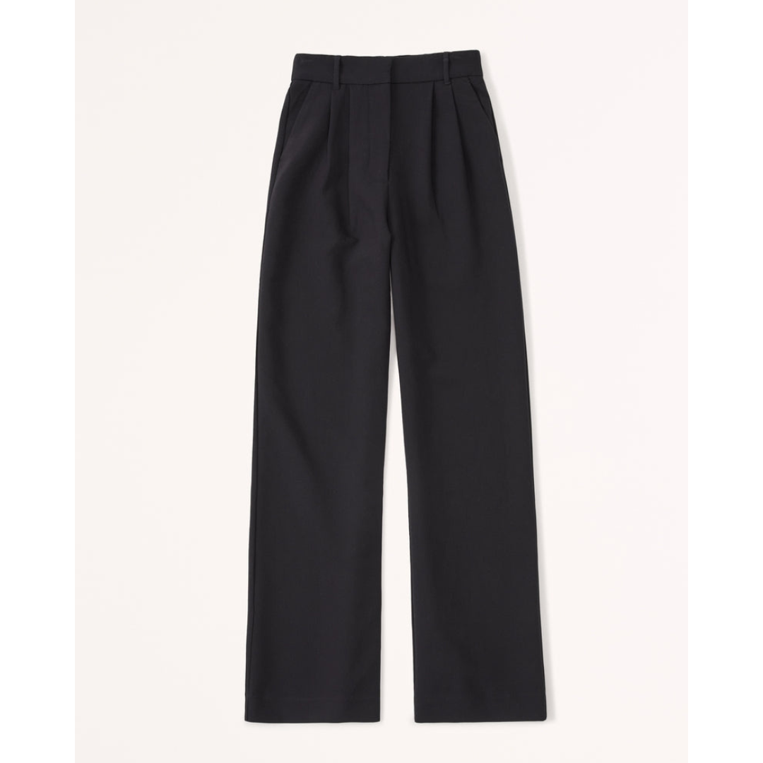 Women’s Pleated Wide Leg Pants - Relaxed Fit Tailored Trousers