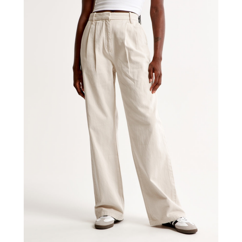 Women’s Pleated Wide Leg Pants - Relaxed Fit Tailored Trousers