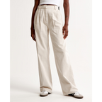 Women’s Pleated Wide Leg Pants - Relaxed Fit Tailored Trousers