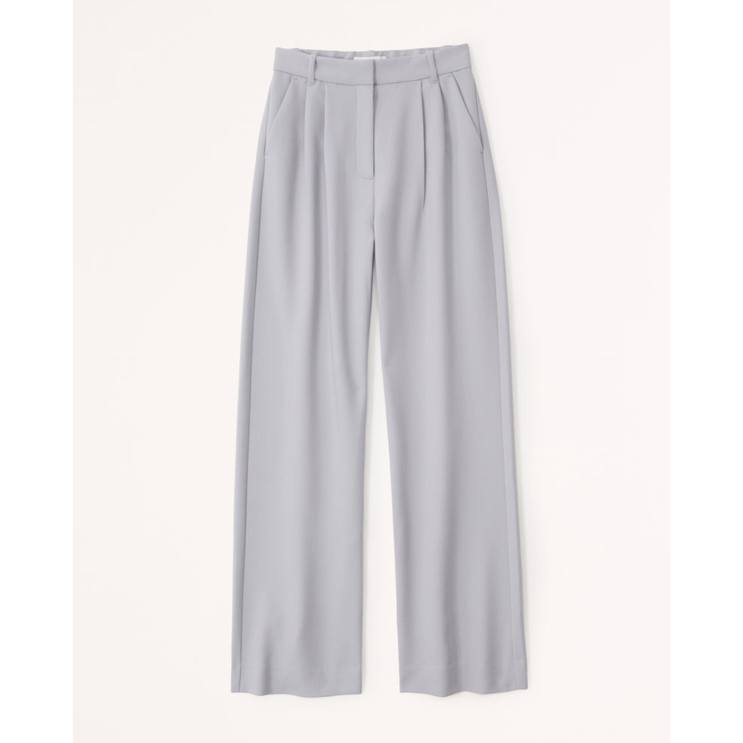 Women’s Pleated Wide Leg Pants - Relaxed Fit Tailored Trousers