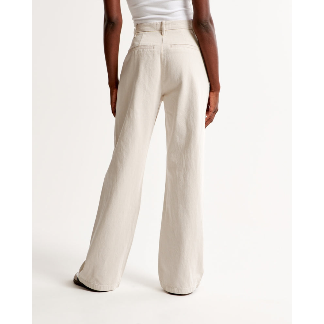 Women’s Pleated Wide Leg Pants - Relaxed Fit Tailored Trousers