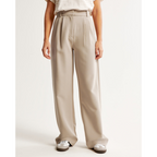 Women’s Pleated Wide Leg Pants - Relaxed Fit Tailored Trousers