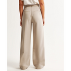 Women’s Pleated Wide Leg Pants - Relaxed Fit Tailored Trousers