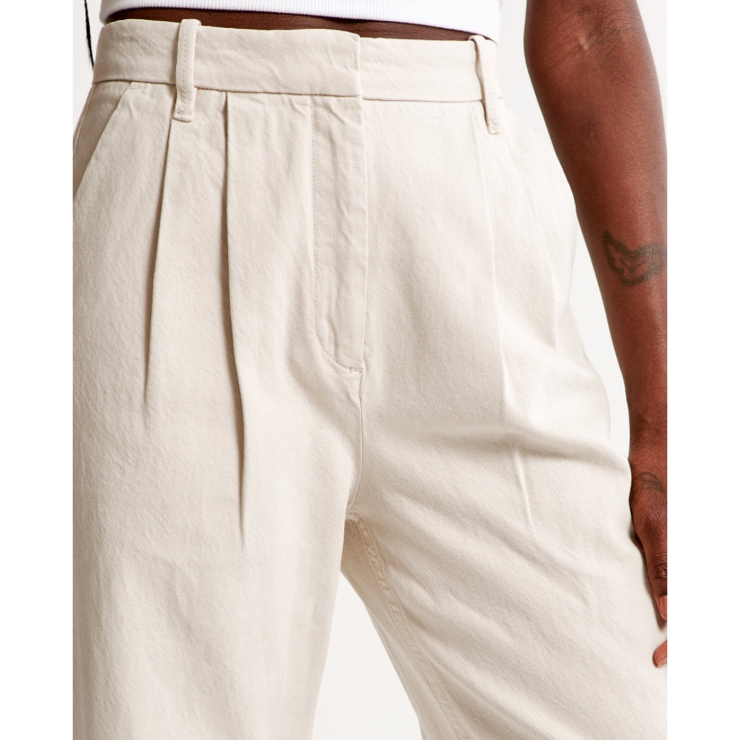 Women’s Pleated Wide Leg Pants - Relaxed Fit Tailored Trousers