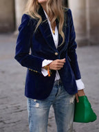 Women’s Classic Blazer – One-Button Tailored Fit - Sabina