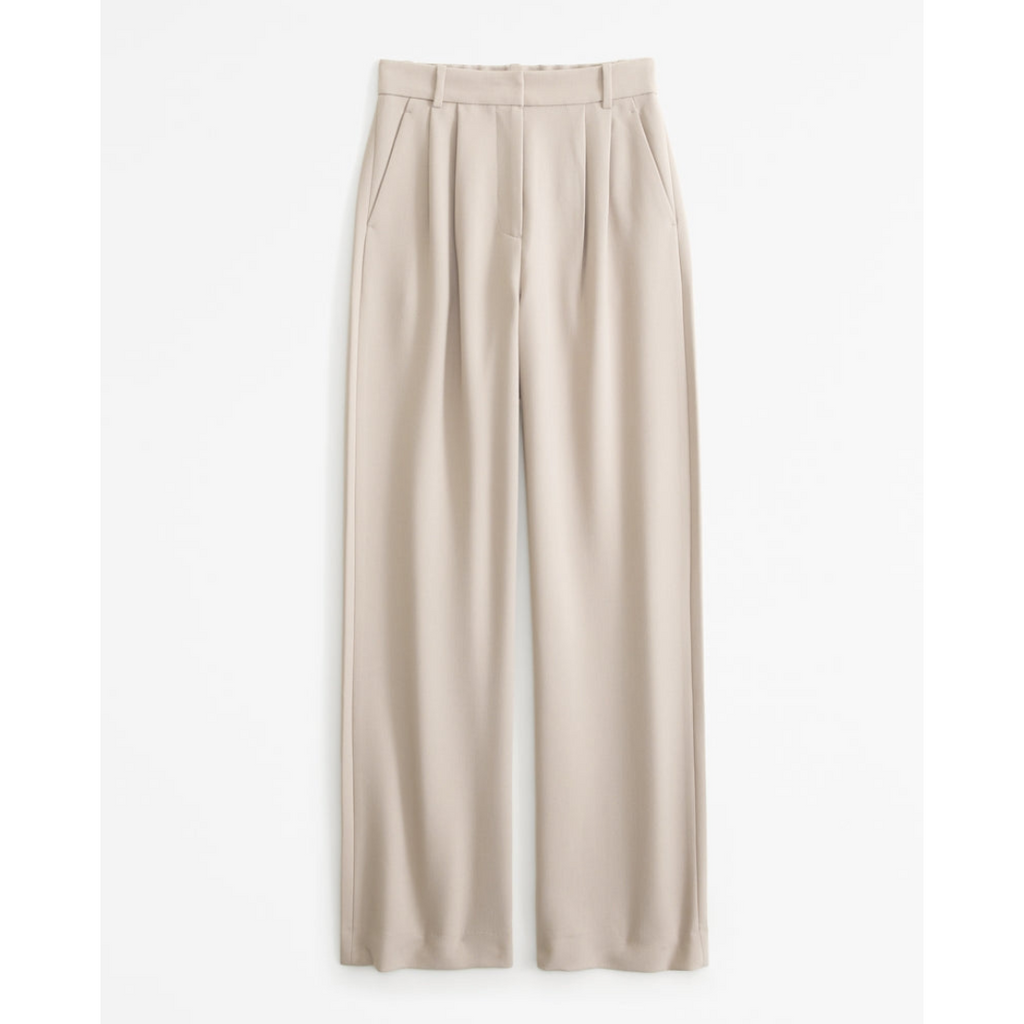 Women’s Pleated Wide Leg Pants - Relaxed Fit Tailored Trousers