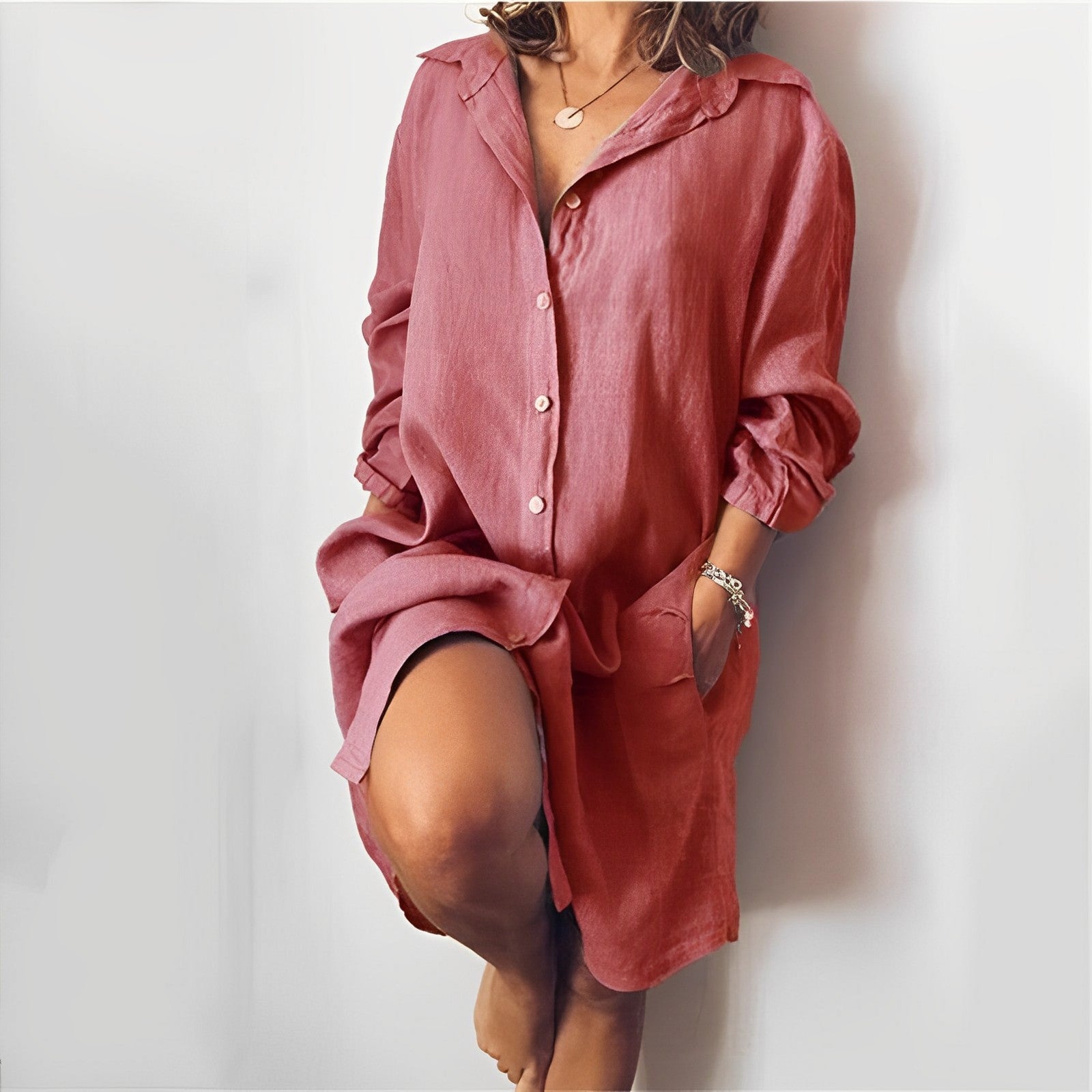Women’s Blouse – Casual Everyday Relaxed Blouse – Paige
