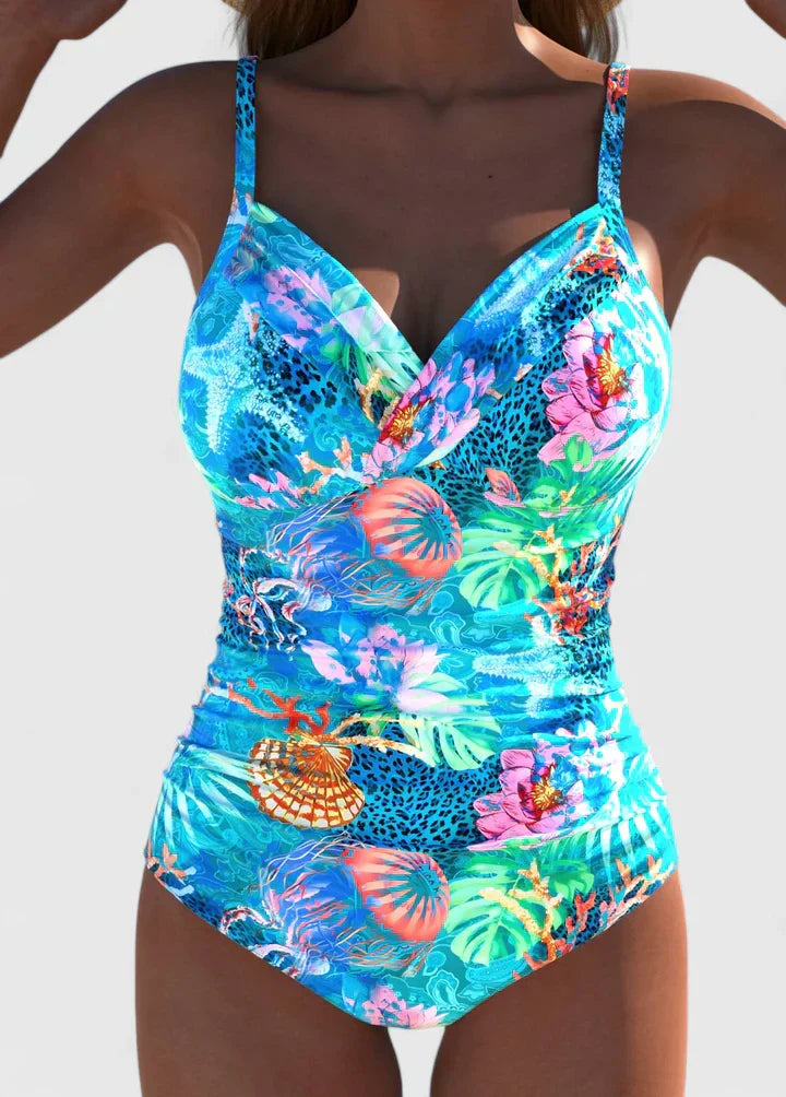 Women’s Printed Swimsuit – Two Piece Beach Swimwear – Zoey