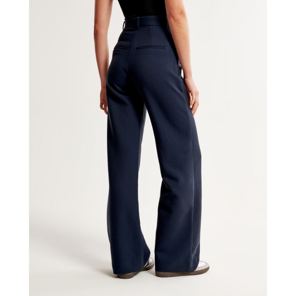 Women’s Pleated Wide Leg Pants - Relaxed Fit Tailored Trousers