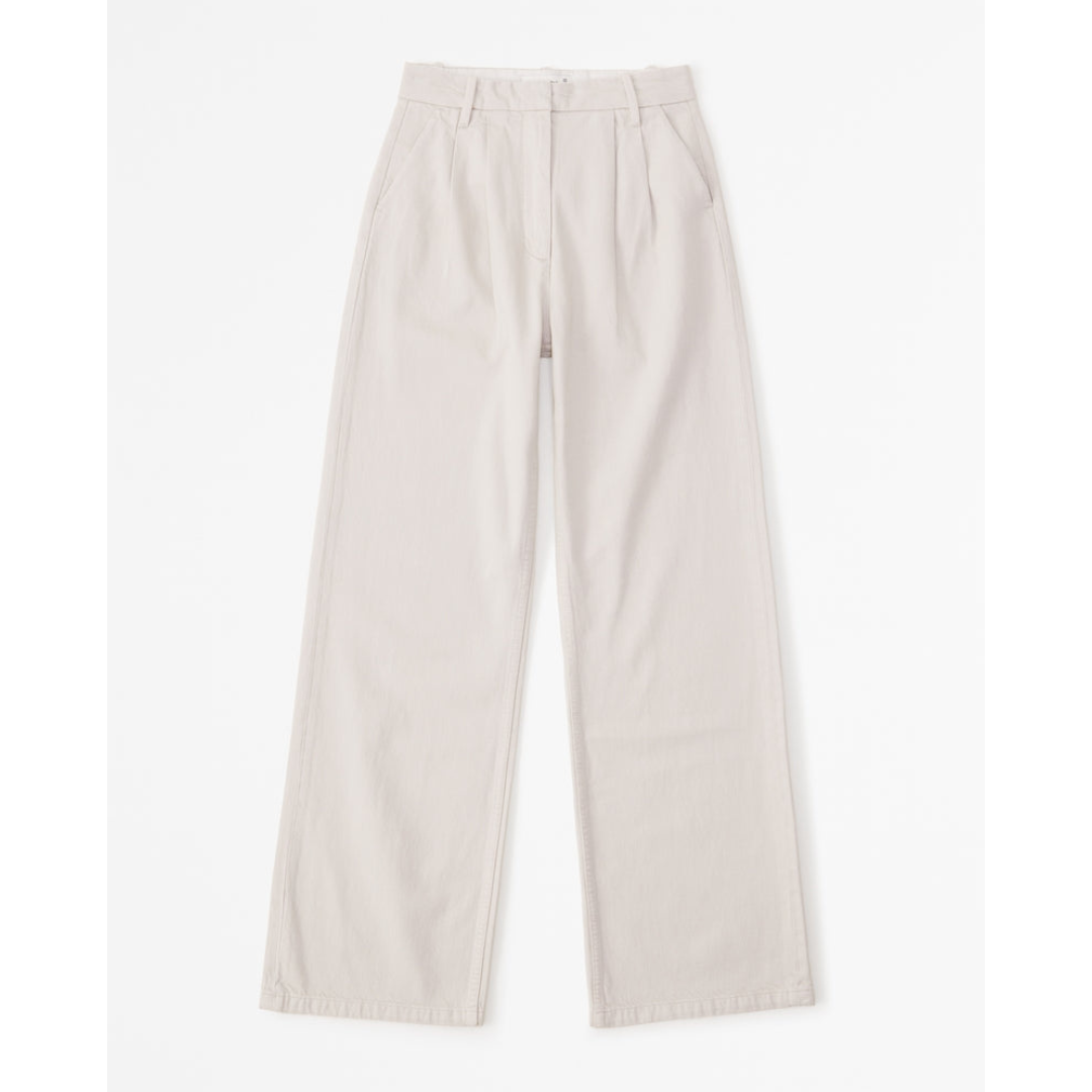 Women’s Pleated Wide Leg Pants - Relaxed Fit Tailored Trousers