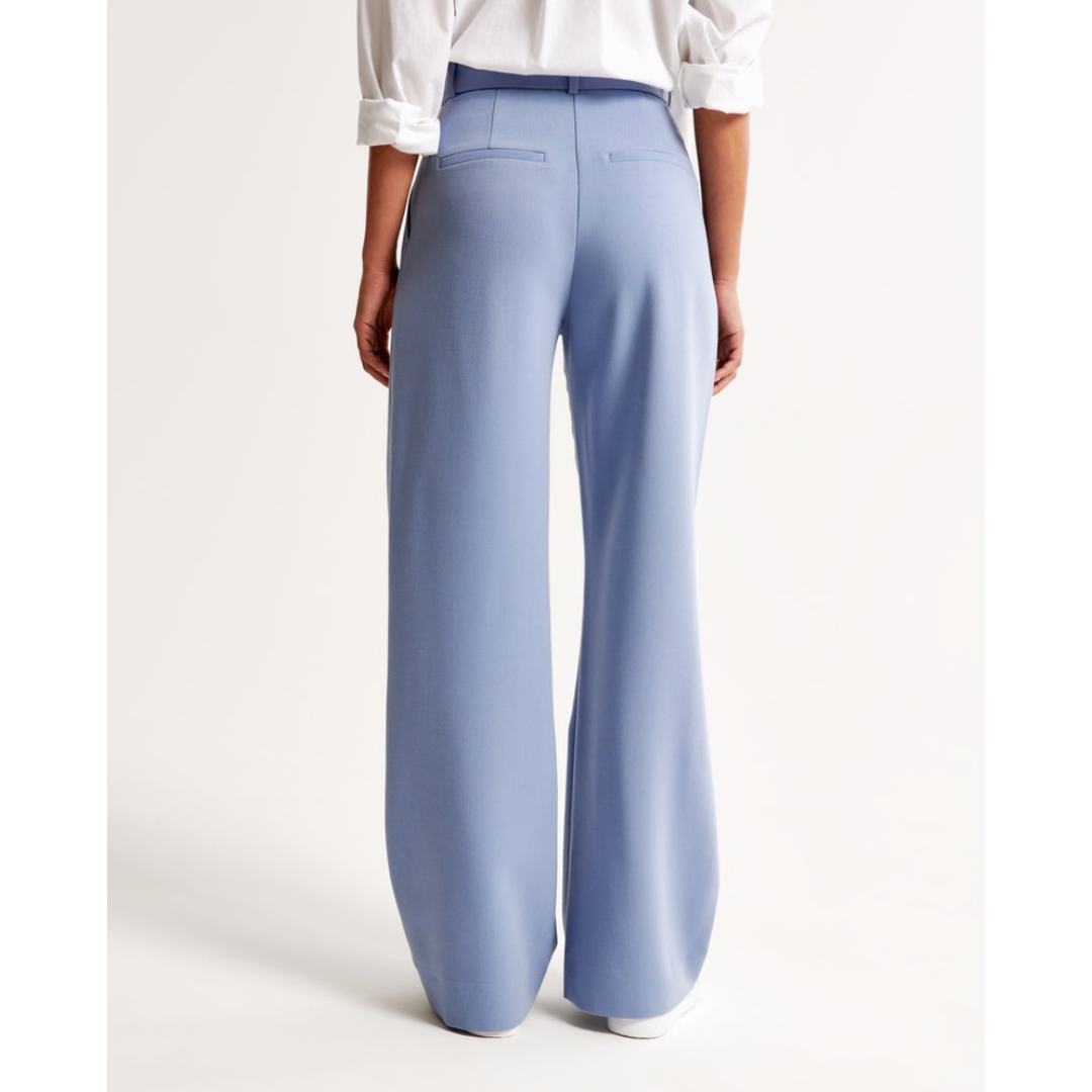 Women’s Pleated Wide Leg Pants - Relaxed Fit Tailored Trousers