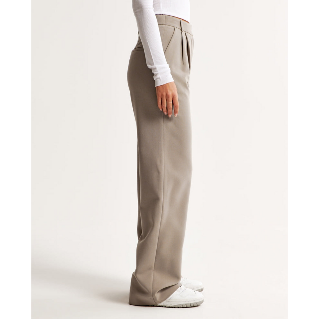 Women’s Pleated Wide Leg Pants - Relaxed Fit Tailored Trousers