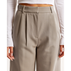 Women’s Pleated Wide Leg Pants - Relaxed Fit Tailored Trousers