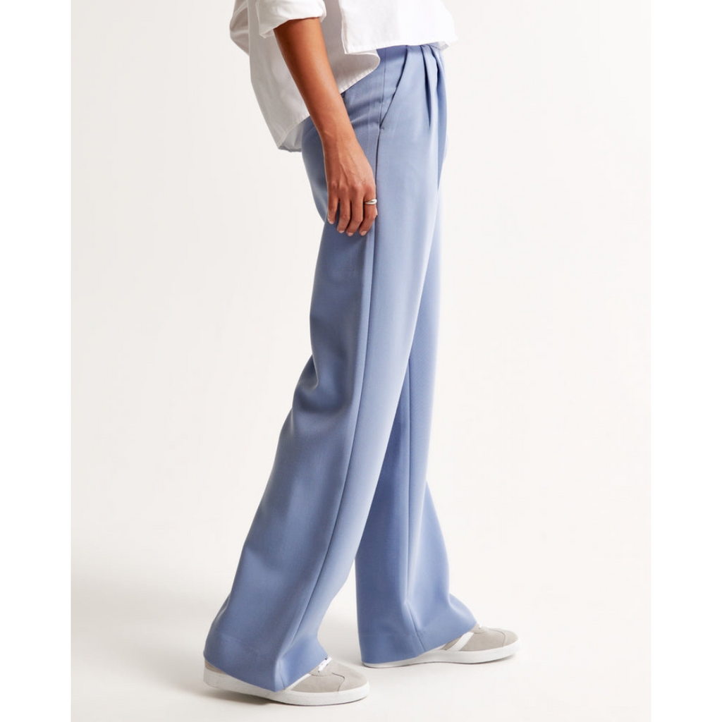 Women’s Pleated Wide Leg Pants - Relaxed Fit Tailored Trousers