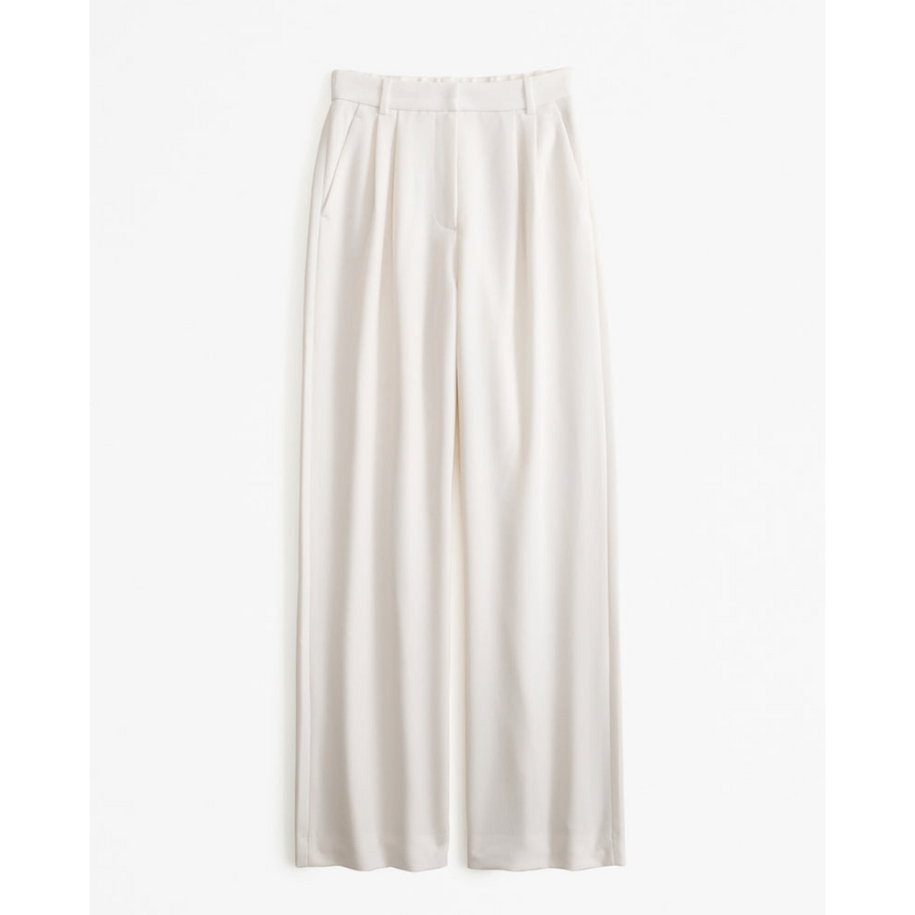 Women’s Pleated Wide Leg Pants - Relaxed Fit Tailored Trousers