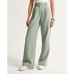 Women’s Pleated Wide Leg Pants - Relaxed Fit Tailored Trousers
