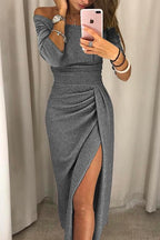 Feliza | Sparkly Evening Midi Dress