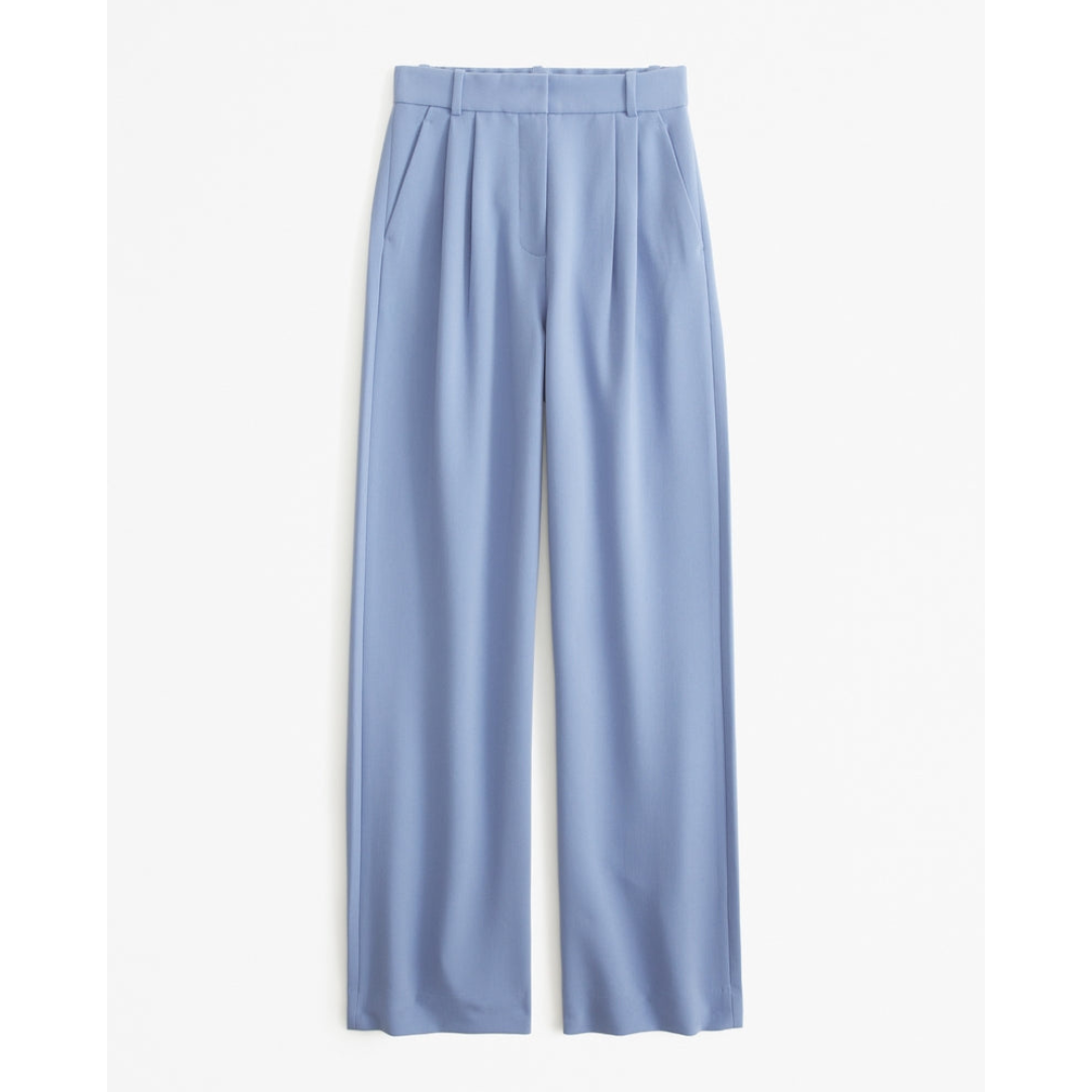 Women’s Pleated Wide Leg Pants - Relaxed Fit Tailored Trousers