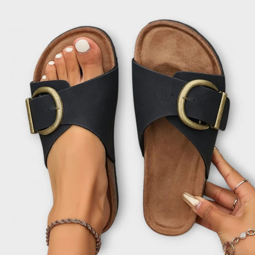 Women’s Orthopedic Sandals - Elegant Support Comfort - Amber