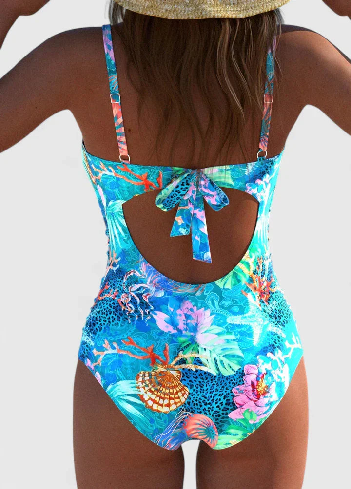 Women’s Printed Swimsuit – Two Piece Beach Swimwear – Zoey