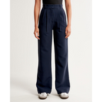 Women’s Pleated Wide Leg Pants - Relaxed Fit Tailored Trousers