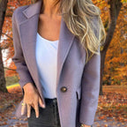 Women’s Coat - Elegant Longline Coat - Eline