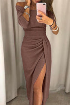 Feliza | Sparkly Evening Midi Dress