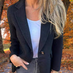 Women’s Coat - Elegant Longline Coat - Eline