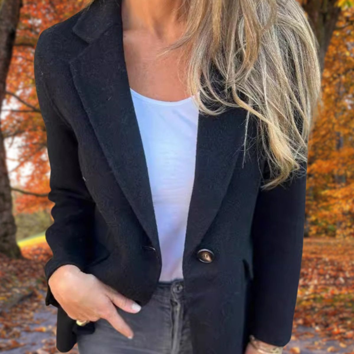 Women’s Coat - Elegant Longline Coat - Eline