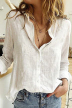 Women’s Embroidered Blouse – Casual Elegant Blouse – Keira