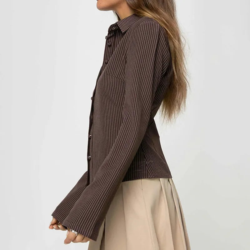 Women’s Retro Blouse – Vintage Style Casual Blouse – Eva