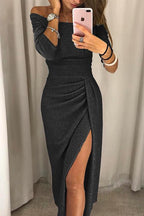 Feliza | Sparkly Evening Midi Dress