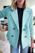 Women’s Tailored Blazer – Long Sleeve Button Front Style - Veronika