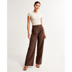 Women’s Pleated Wide Leg Pants - Relaxed Fit Tailored Trousers