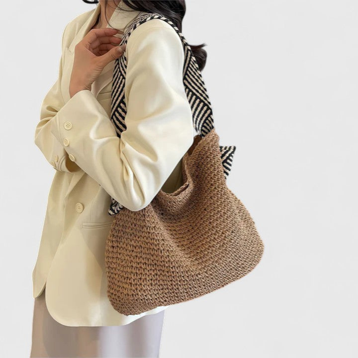 Women’s Boho Shoulder Bag - Handwoven Statement Design - Lyra
