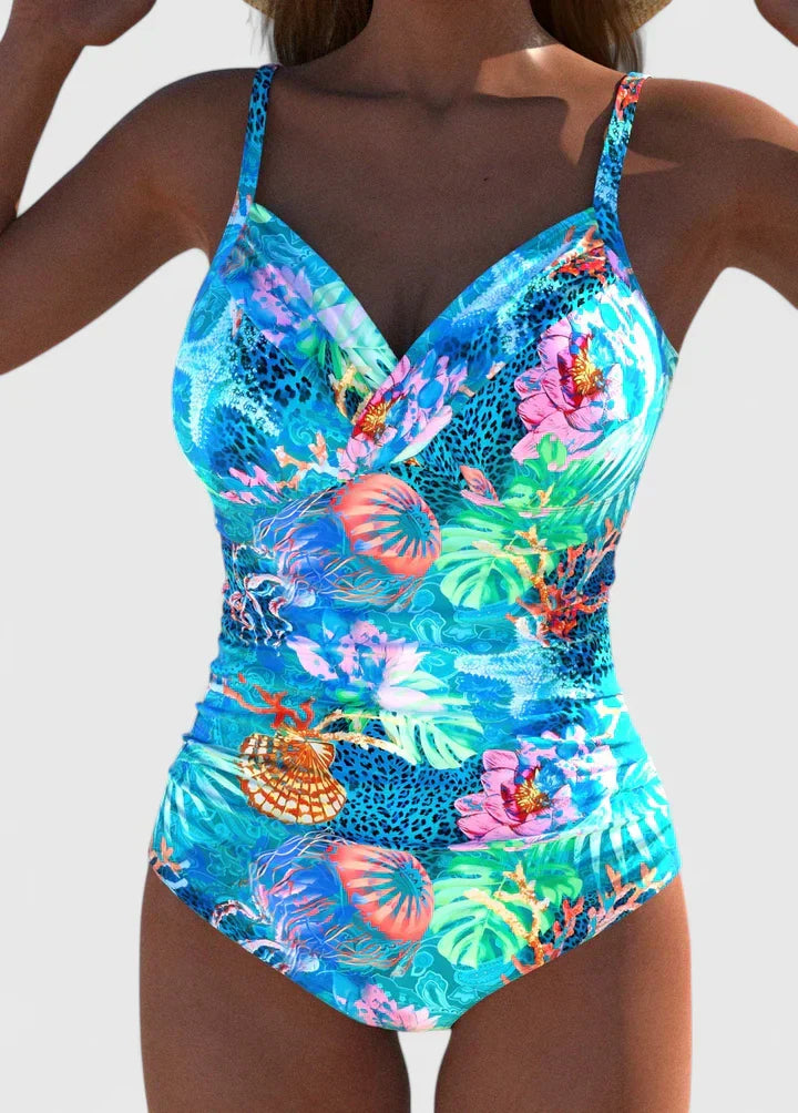 Women’s Printed Swimsuit – Two Piece Beach Swimwear – Zoey