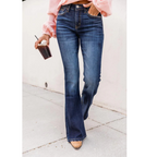 Women’s Flare Jeans - High Waist Slim Fit Denim - Zenzil