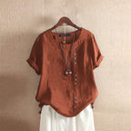 Women’s Button Blouse – Classic Everyday Work Blouse – Abigail