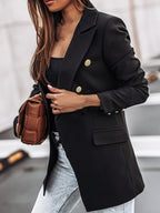 Women’s Double-Breasted Blazer – Casual Office Style - Isabella