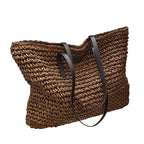 Women’s Woven Tote Bag - Lightweight Large Capacity Bag - Olivia