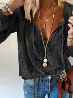 Women’s Lace Blouse – Elegant Detail Blouse – Kiki