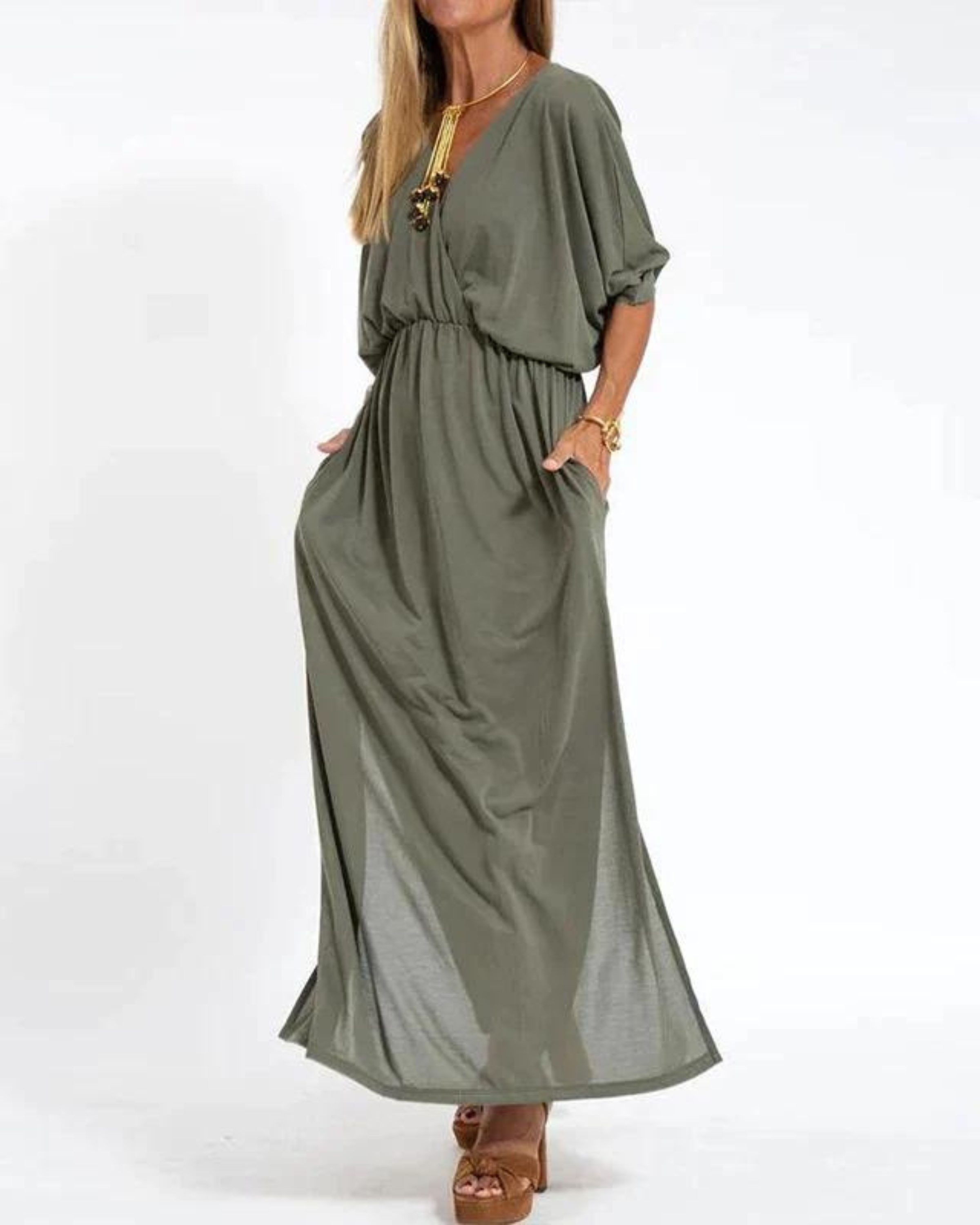 Women’s Maxi Dress - Elegant Lightweight Summer Dress - Denise