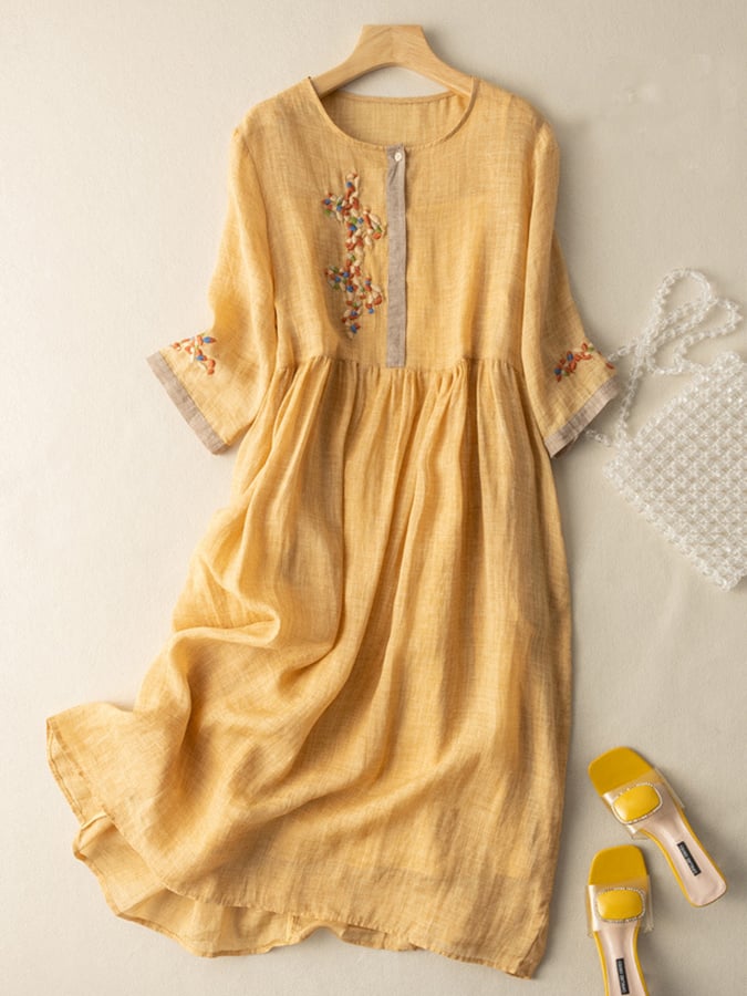 Zara | Embroidered Summer Dress