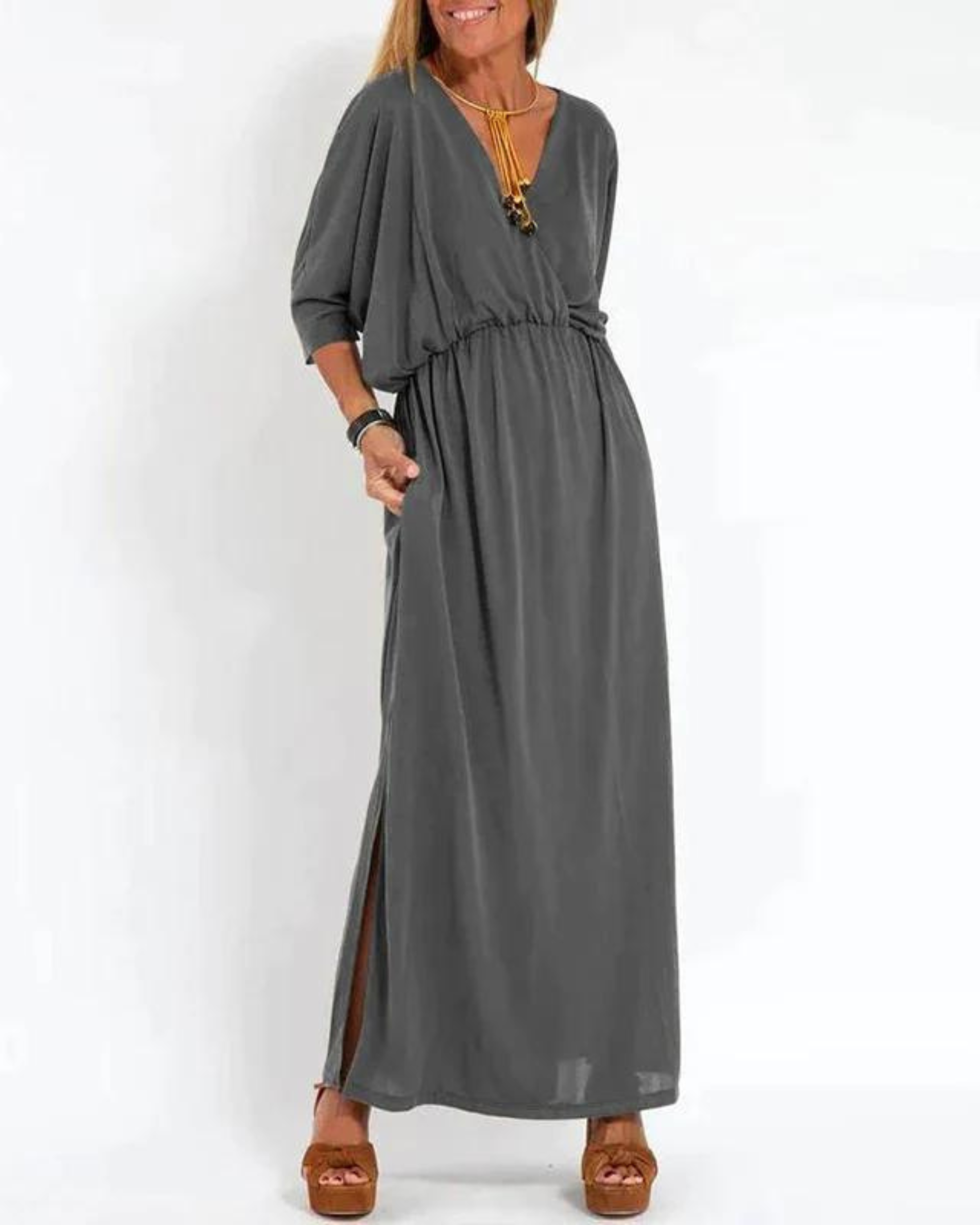 Women’s Maxi Dress - Elegant Lightweight Summer Dress - Denise