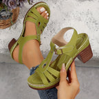Women’s Classic Buckle Sandals - Adjustable Comfort Fit - Sierra
